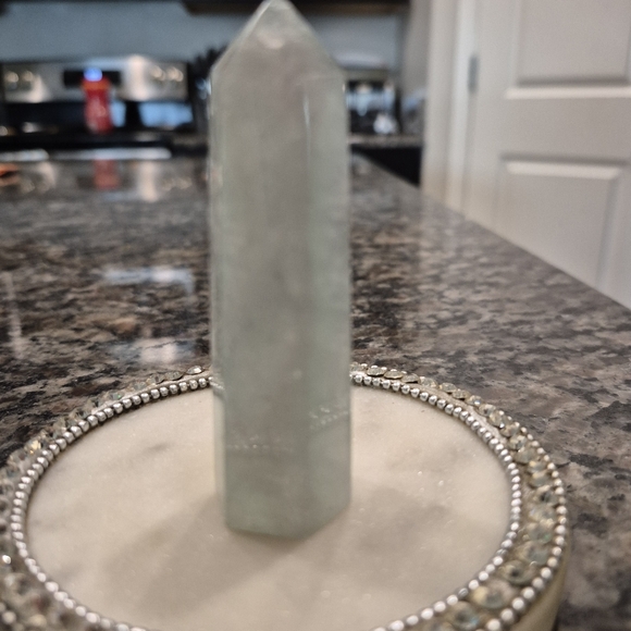 Natural Fluorite Crystal Point Obelisk Tower #O - Picture 8 of 9